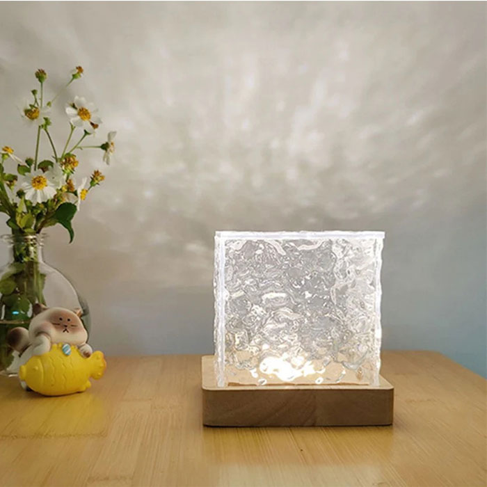 چراغ خواب کریستالی مکعبی